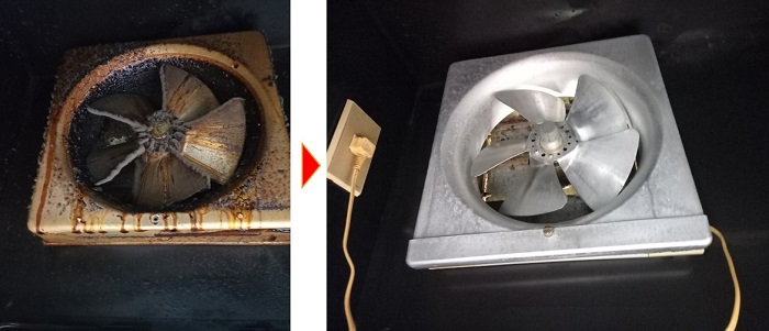プロペラ型換気扇掃除