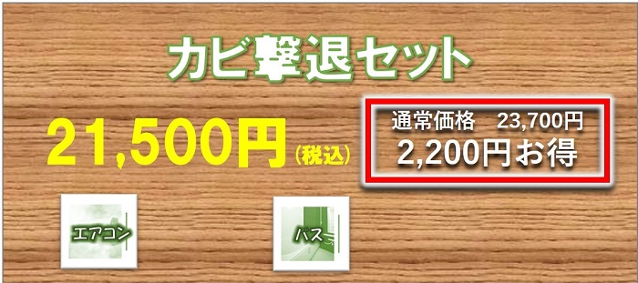 当店おすすめ、かび、エアコン洗浄、浴室洗浄